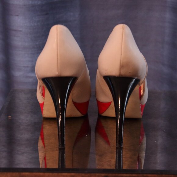 Marc Fisher Platform Peep Toe Heels 8.5 - Picture 3 of 3